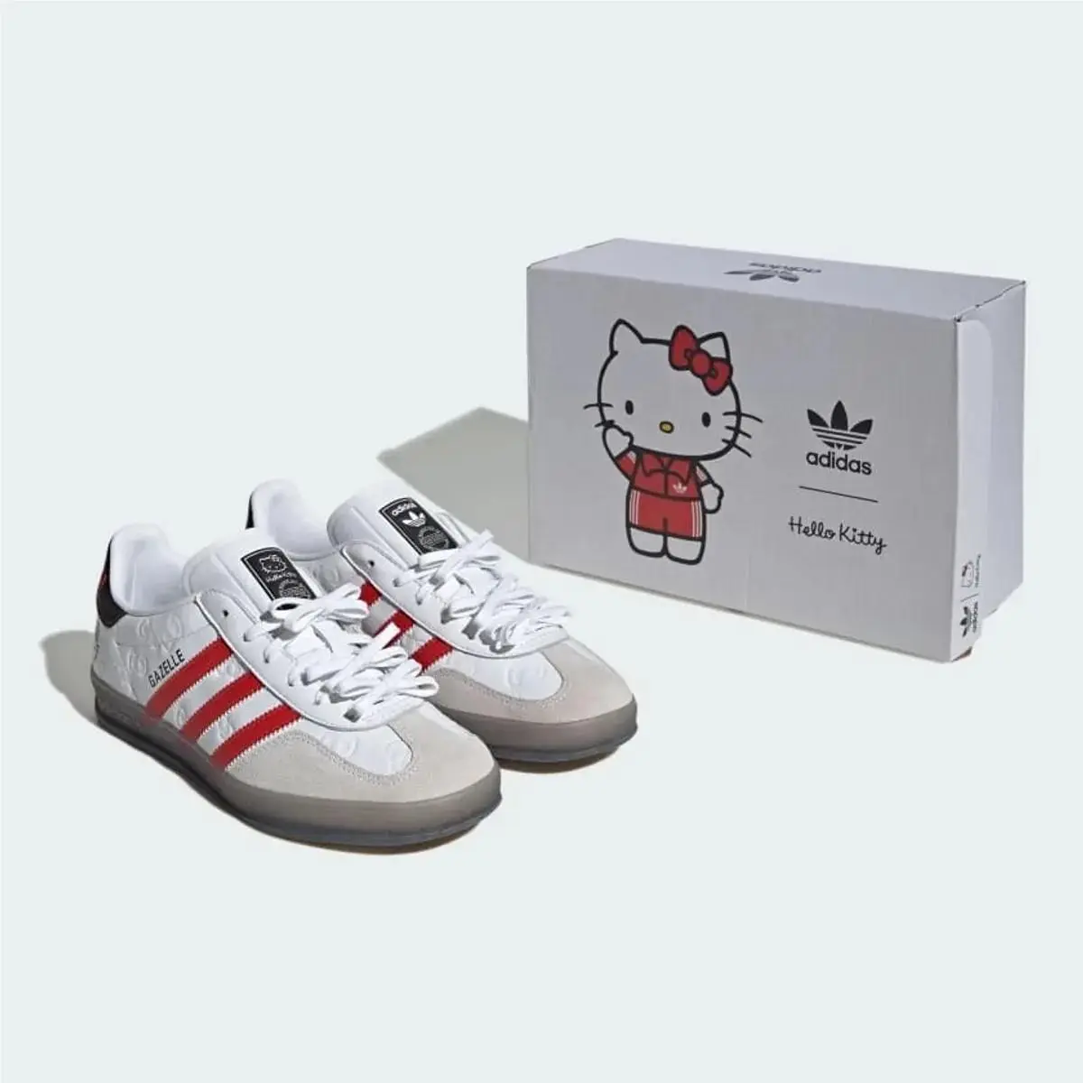 11W/10M- Hello Kitty X Women`s Adidas Gazelle Shoes 50th Anniversary