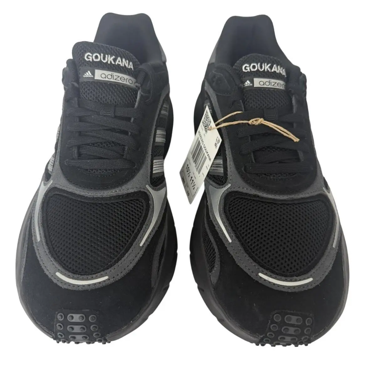 Adidas Unisex`s Adizero Goukana Blacks Running Shoes Size 10.5
