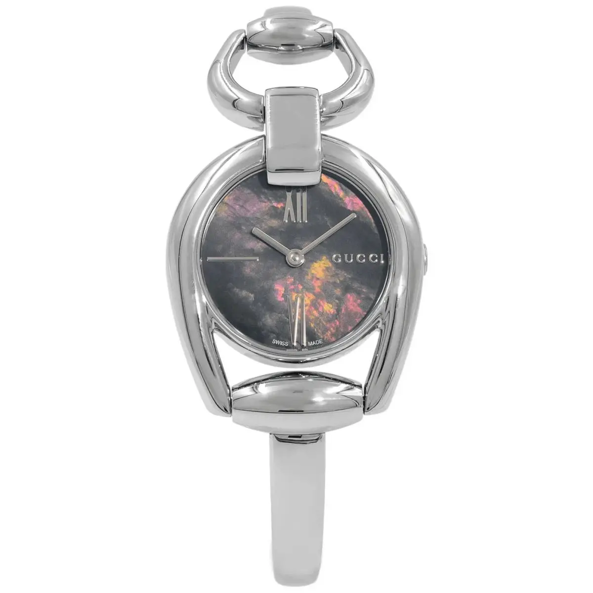 Gucci Horsebit YA139503 Stainless Steel Case Baby Blue Mother of Pearl Dial - Dial: Blue, Band: Silver, Bezel: Silver