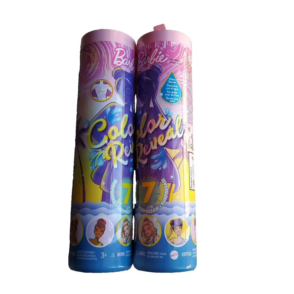 Barbie Color Reveal Doll Sand Sun 2 Mystery Capsules
