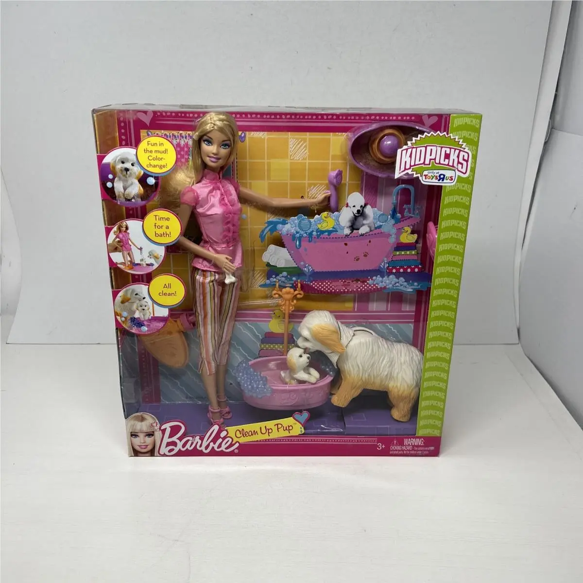 Barbie Clean Up Pup Doll Dog Puppy Blonde