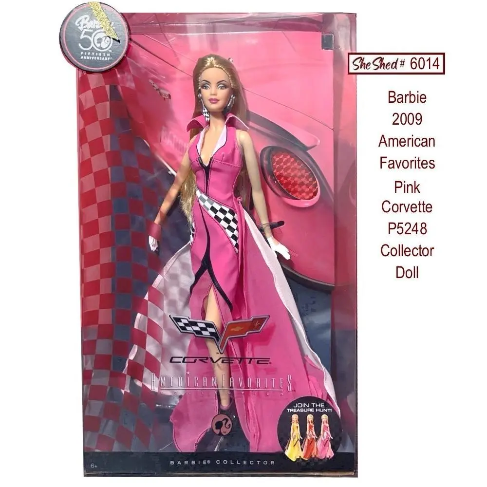 Barbie 2009 American Favorites Pink Corvette P5248 by Mattel Nrfb - Doll Hair: Blonde