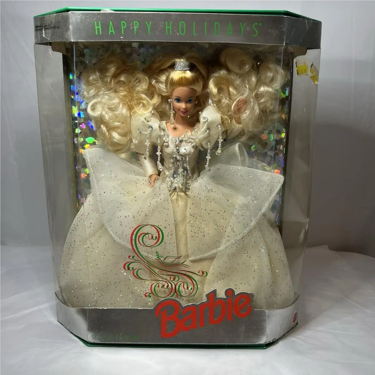 Vintage 1992 Happy Holidays Special Edition Barbie Doll Blonde Mattel 1429