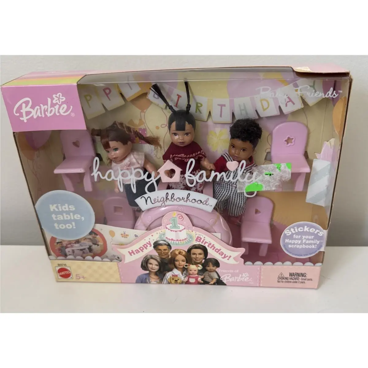 Barbie Happy Family Neighborhood Baby Friends Happy 1st Birthday B9216 Rare