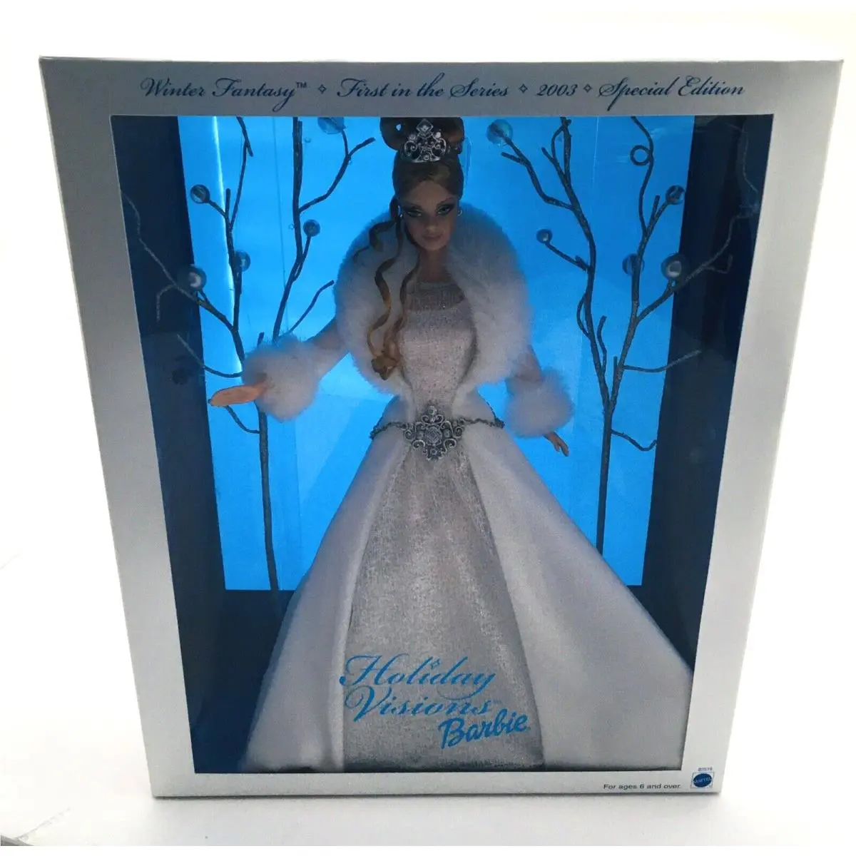 Mattel 2003 Holiday Visions Winter Fantasy Barbie B2519 Nrfb