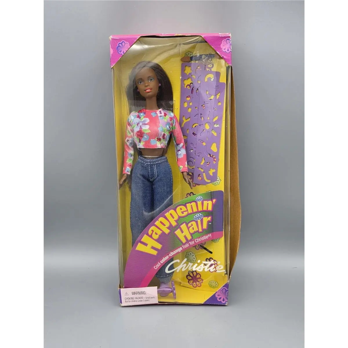 Mattel 1998 Barbie Christie Doll Happenin` Hair Barbie Nrfb