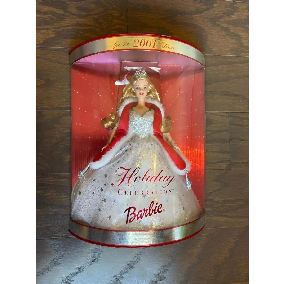 Mattel Holiday Celebration Barbie Doll Special 2001 Edition Blonde Gown 50304