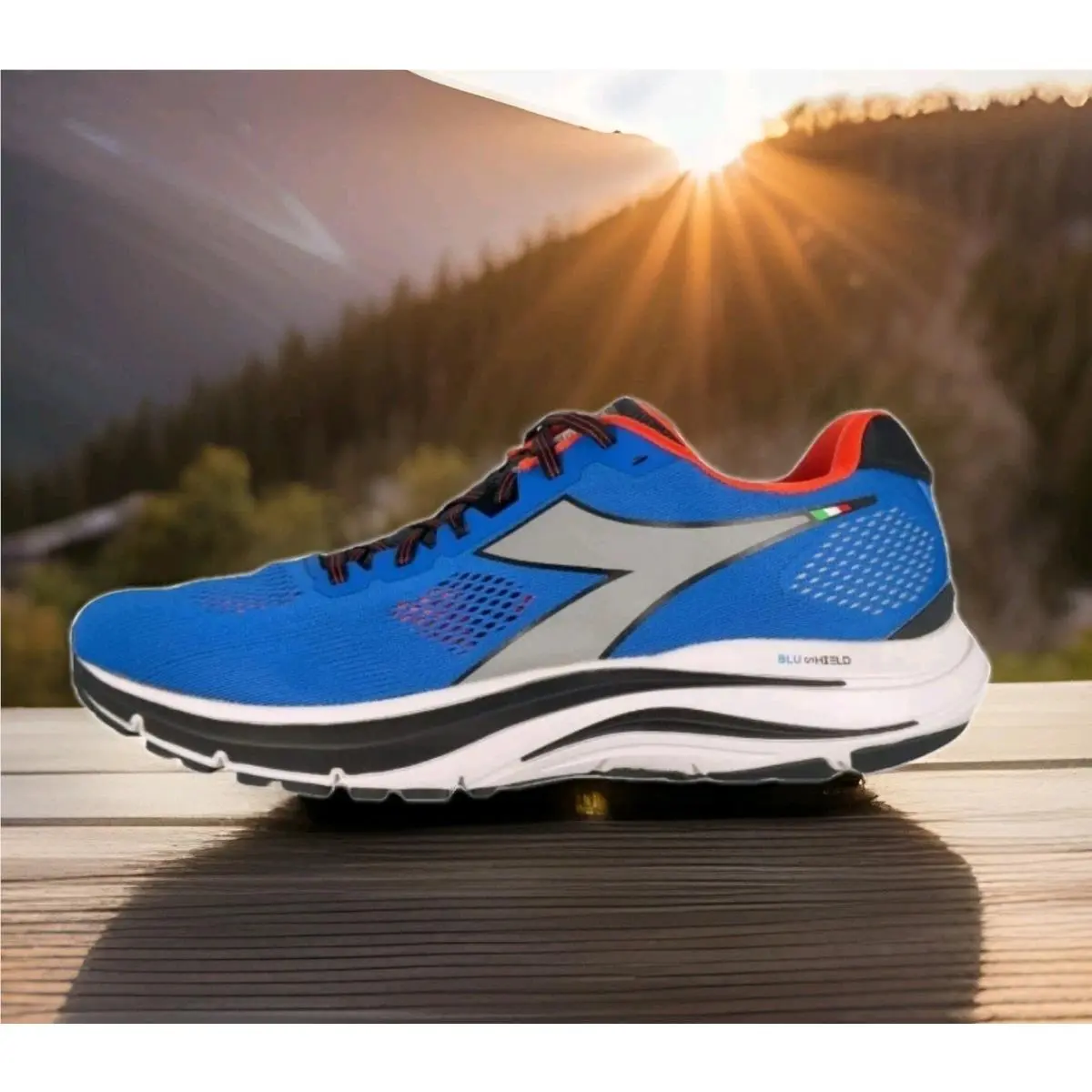 Men`s Choose SZ Diadora Mythos Blushield 7 Vortice Running Shoe Reflective