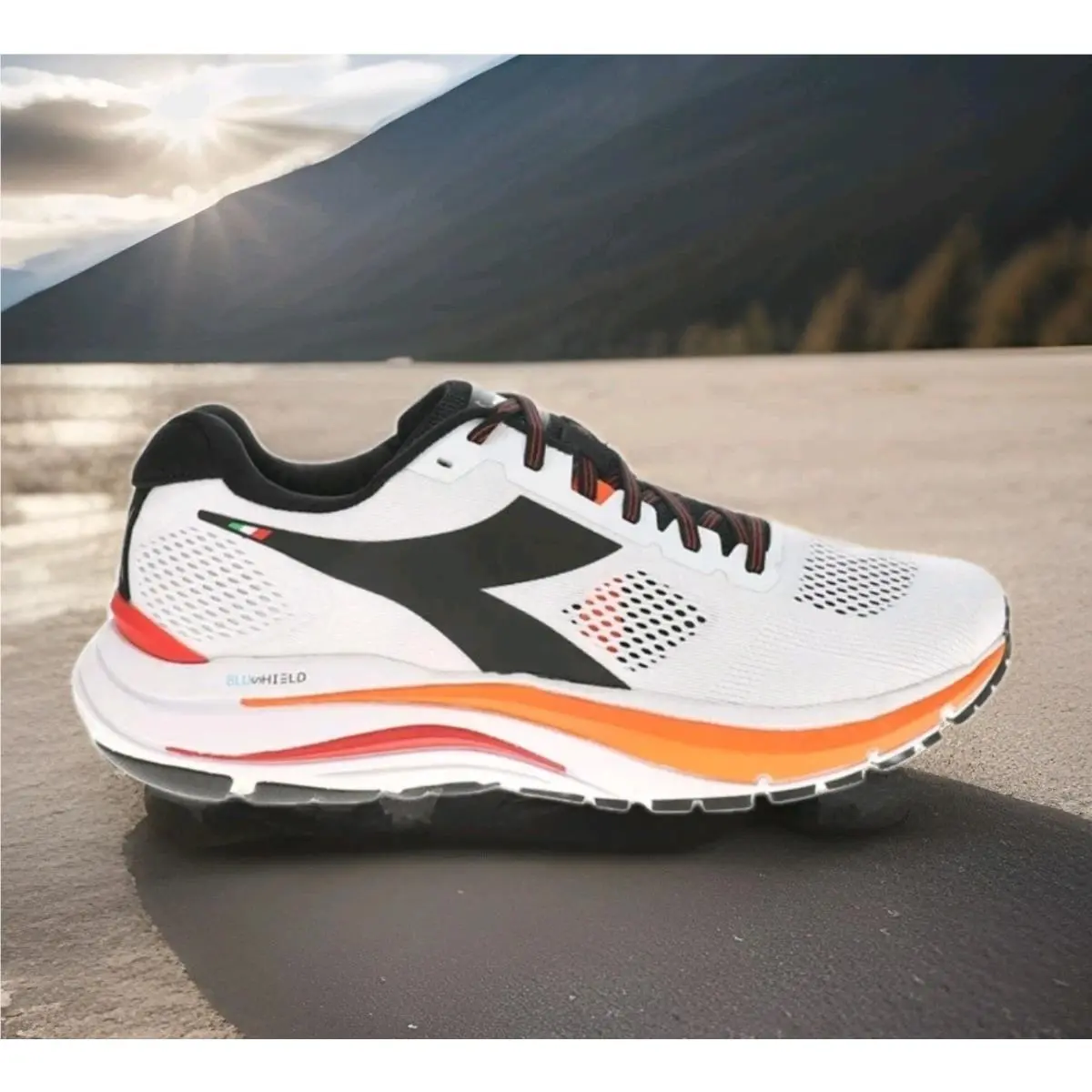 Diadora shoes - DIADORA Mythos - Mythos - 178060-C9804 - WHITE / ORANGE / BLACK / RED 1