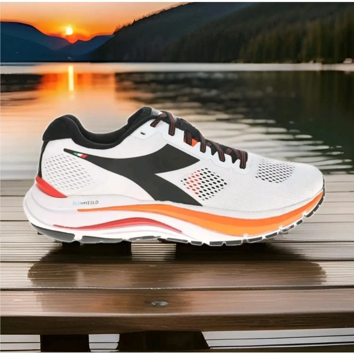 Diadora shoes - DIADORA Mythos - Mythos - 178060-C9804 - WHITE / ORANGE / BLACK / RED 18