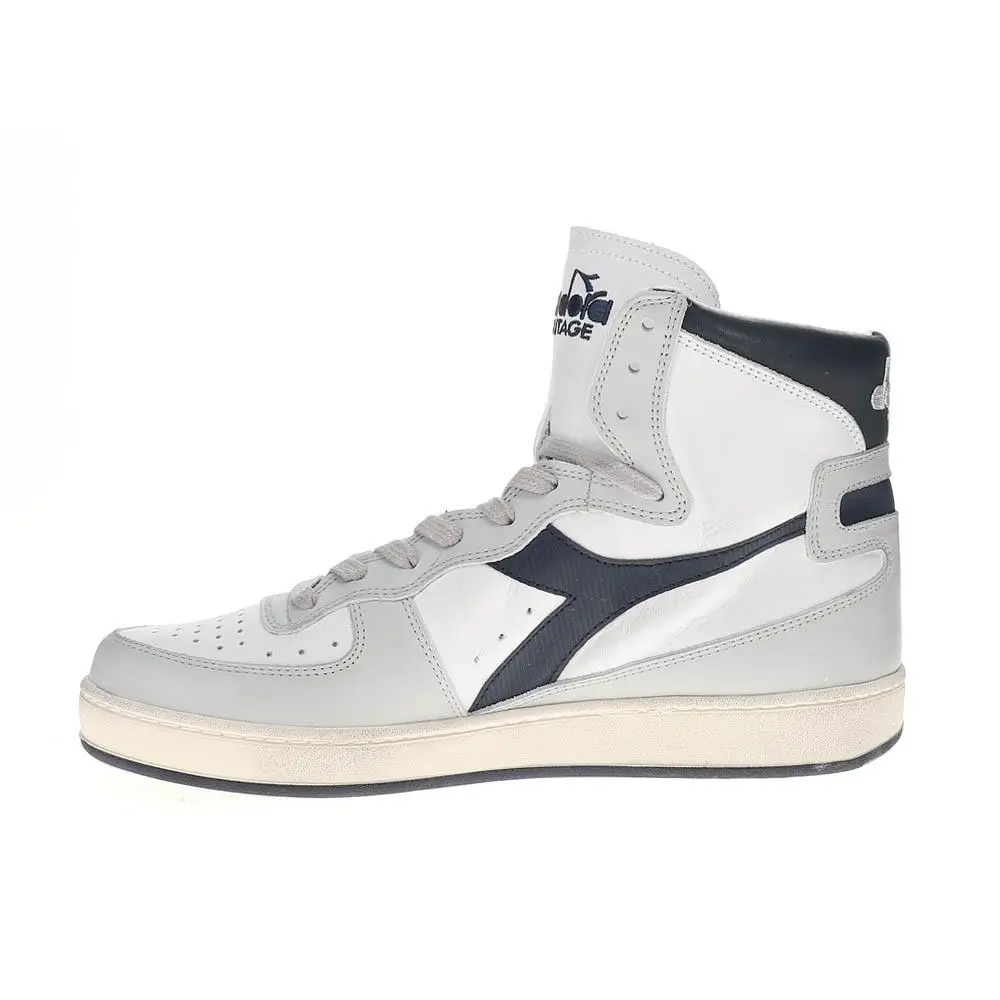 Diadora shoes - diadora Mi Basket Used High Top - 158569-C4157 - Grey, White 6