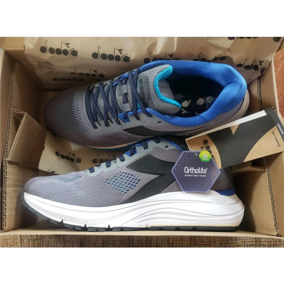 Diadora shoes - Diadora Mythos Blushield 7 Vortice Running - 101 178060 01 C9215 - Gray 13