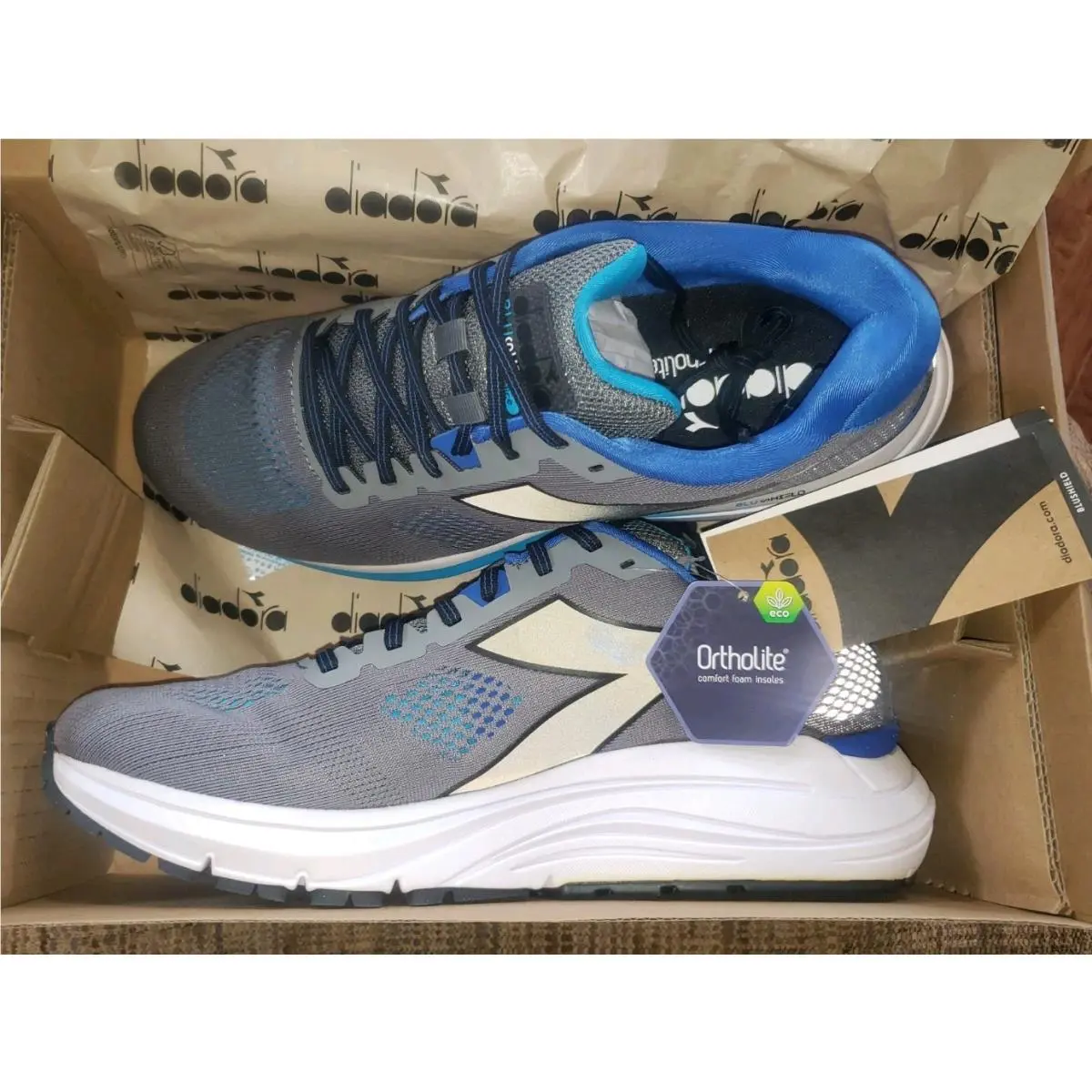 Diadora shoes - Diadora Mythos Blushield 7 Vortice Running - 101 178060 01 C9215 - Gray 14