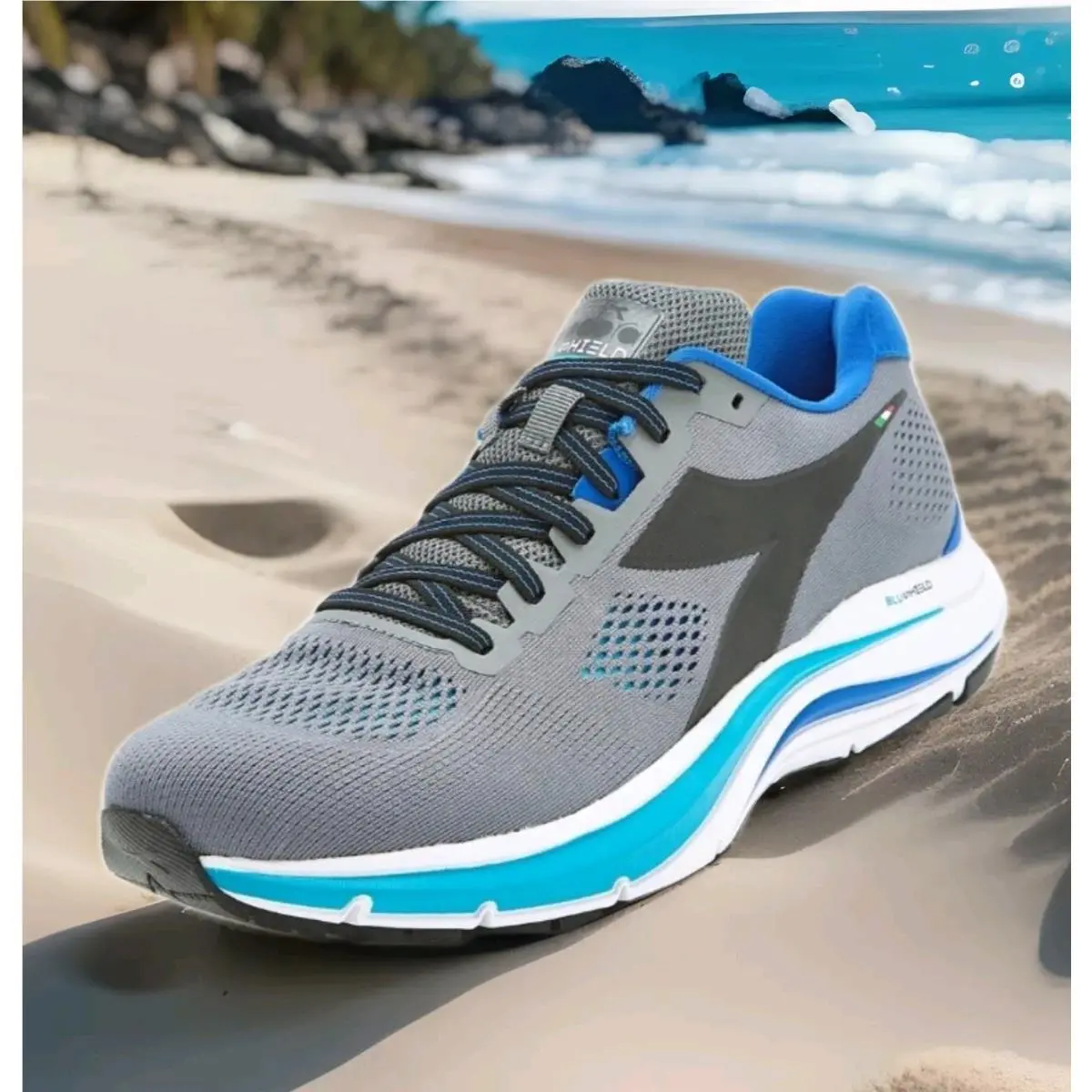 Diadora shoes - Diadora Mythos Blushield 7 Vortice Running - 101 178060 01 C9215 - Gray 3