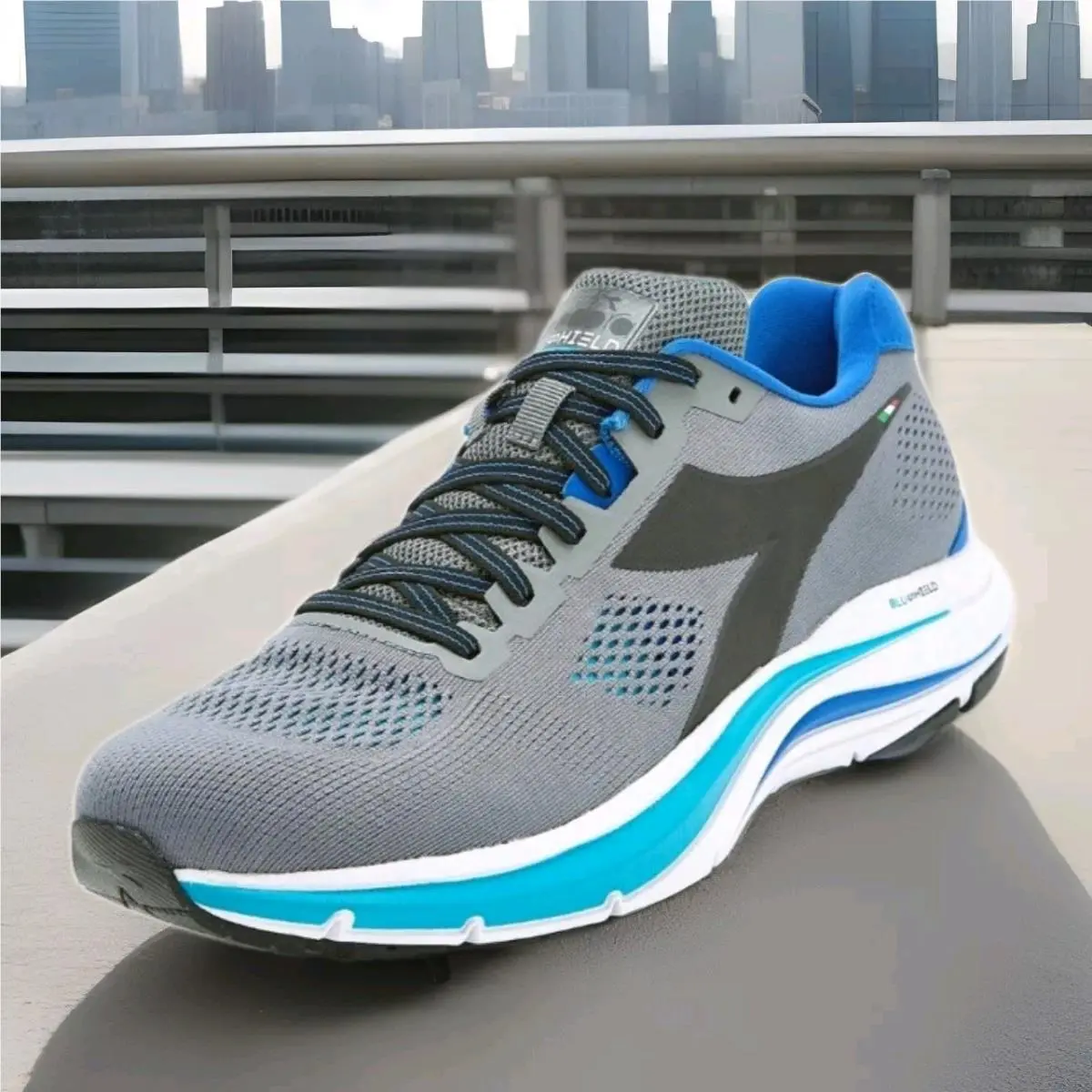 Diadora shoes - Diadora Mythos Blushield 7 Vortice Running - 101 178060 01 C9215 - Gray 4