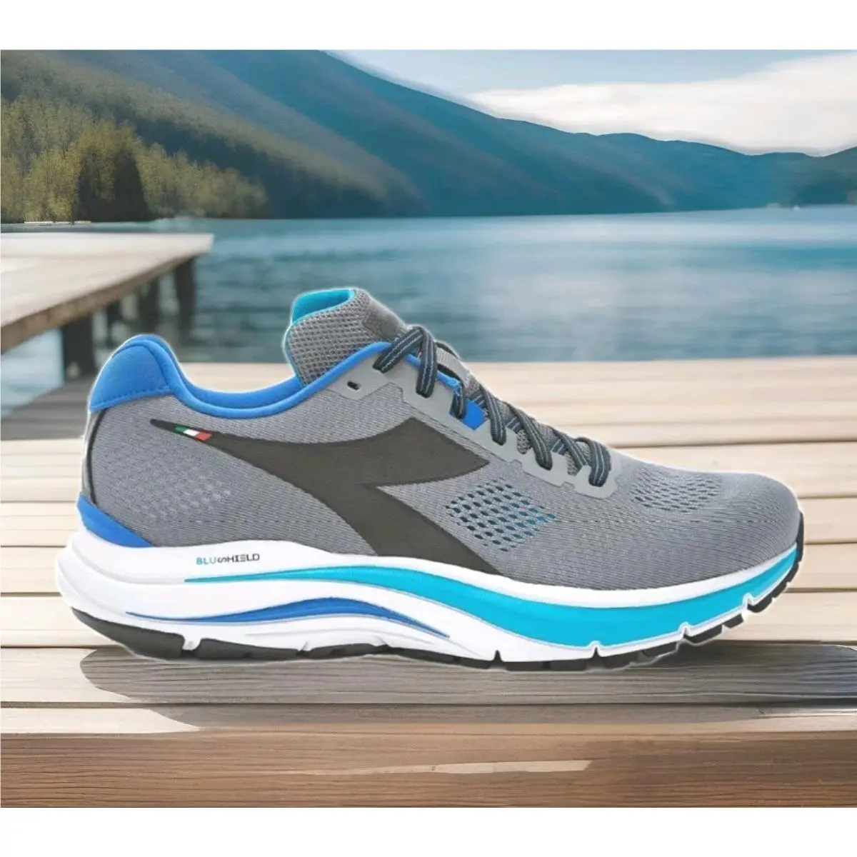 Diadora shoes - Diadora Mythos Blushield 7 Vortice Running - 101 178060 01 C9215 - Gray 22