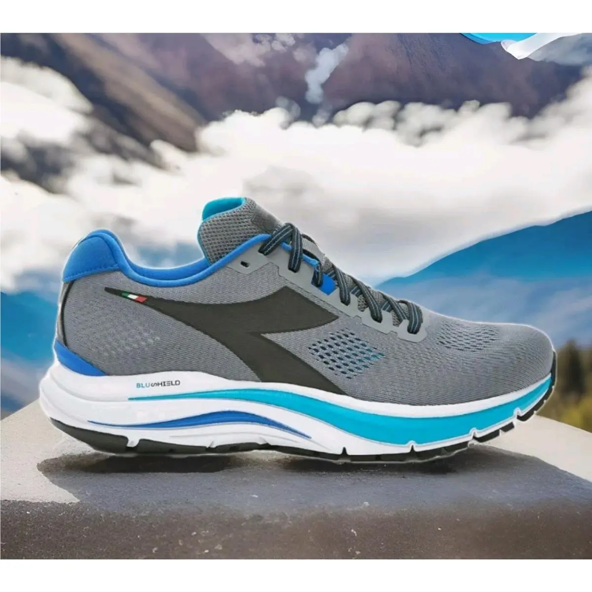 Diadora shoes - Diadora Mythos Blushield 7 Vortice Running - 101 178060 01 C9215 - Gray 23