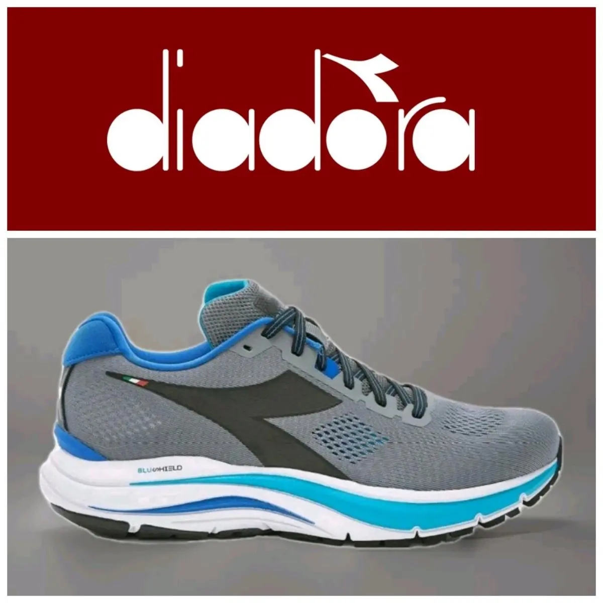 Diadora shoes - Diadora Mythos Blushield 7 Vortice Running - 101 178060 01 C9215 - Gray 21