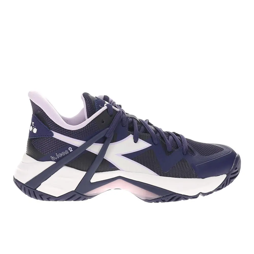 Diadora B.icon 2 All Ground Tennis Womens Purple Sneakers Athletic Shoes 179103