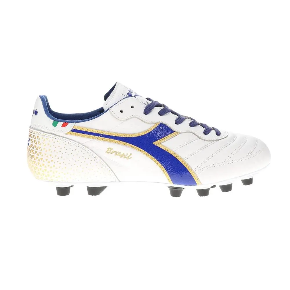 Diadora Brasil Italy Og Gr Lt Plus Mdpu Soccer Cleats Mens White Sneakers Athlet
