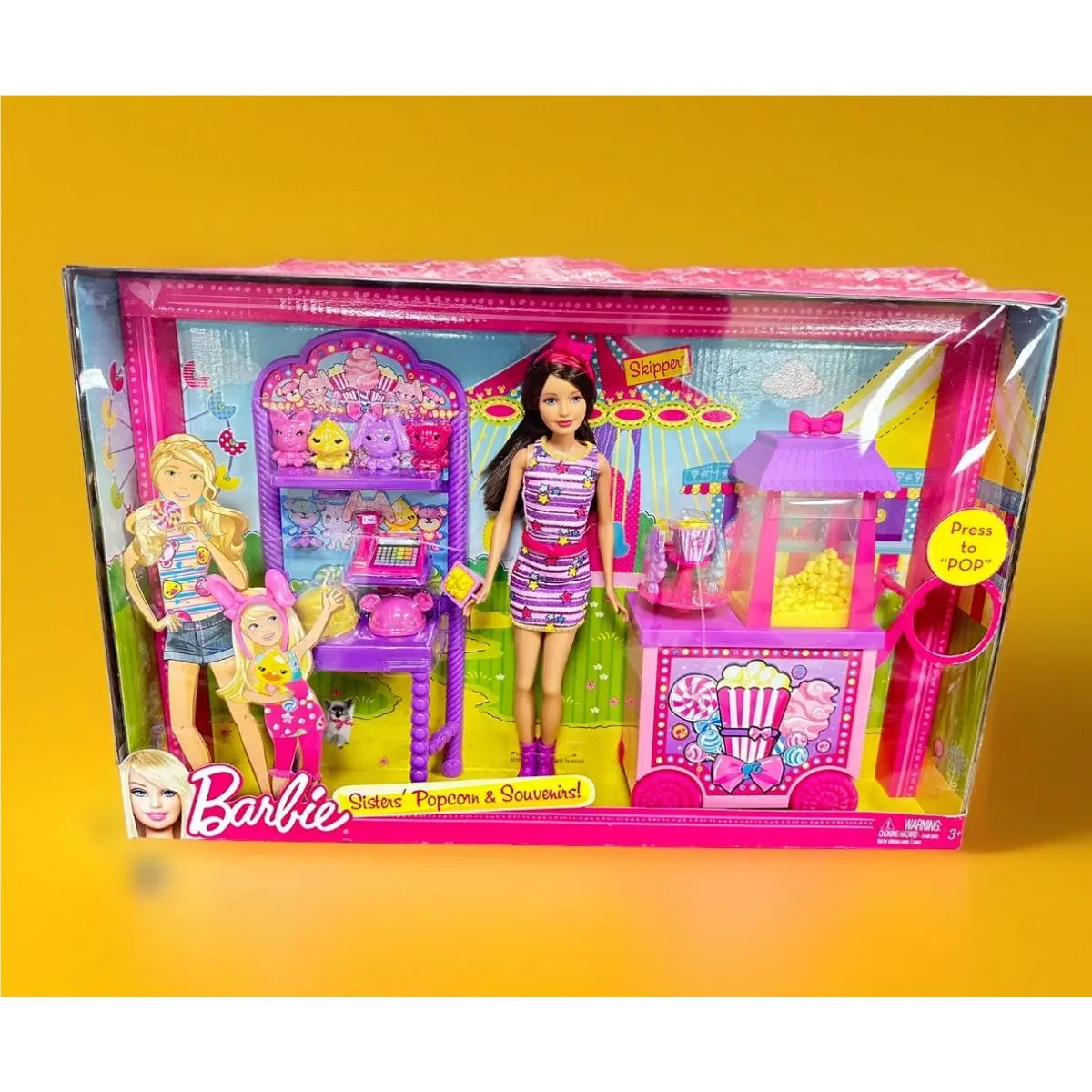 Mattel 2012 Barbie Sisters` Popcorn Souvenirs Skipper Doll X9059 Read 2