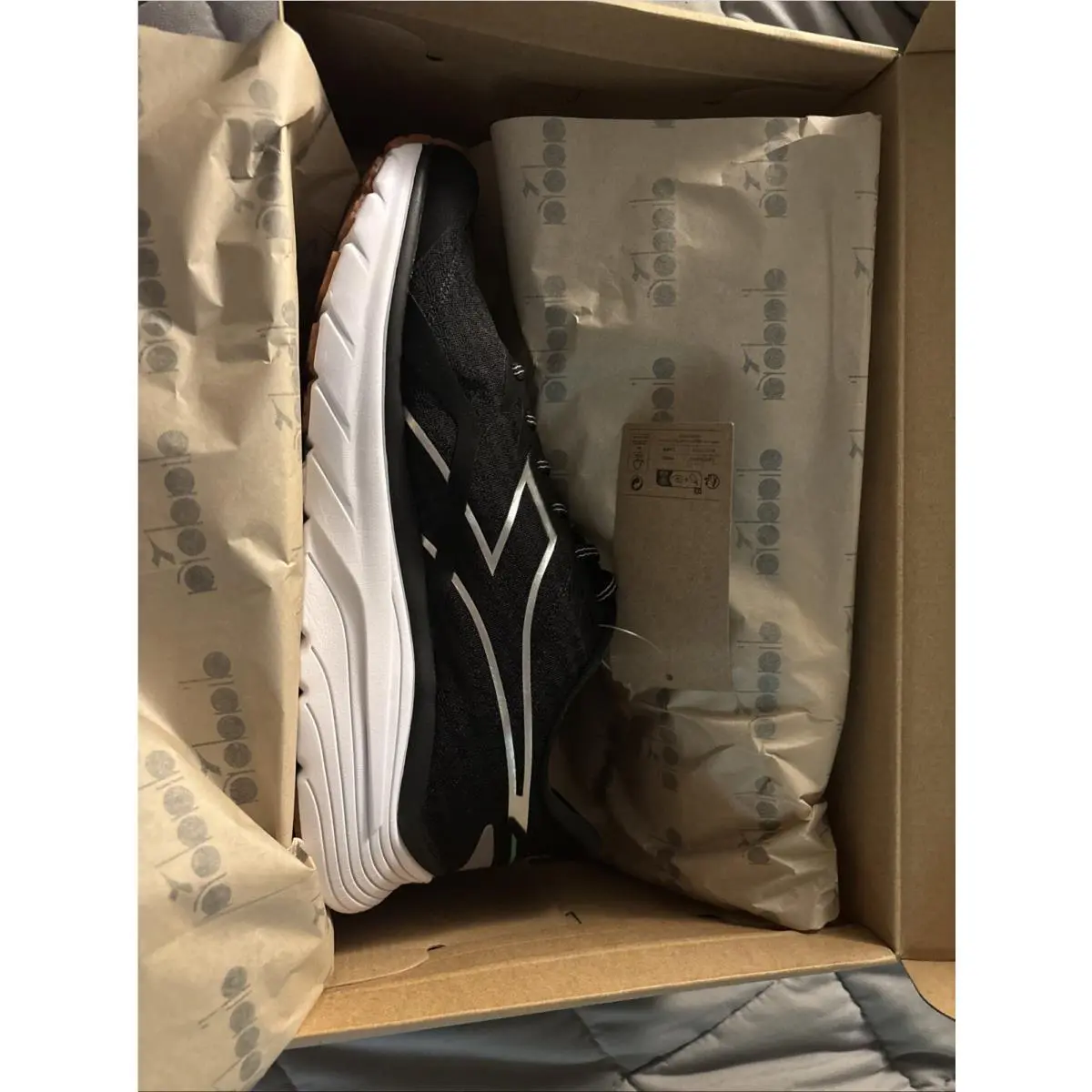 Diadora Equipe Nucleo Black / Silver / White 179094-C3513 Men`s Size 10.5 Medium