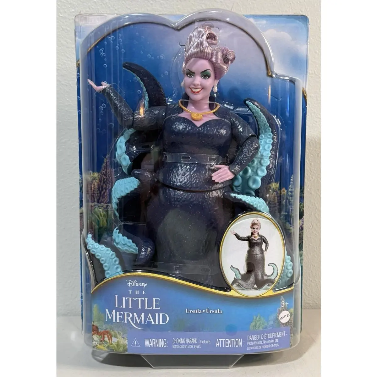 Disney Little Mermaid Ursula Doll Mattel HLX12 2023 Live Action