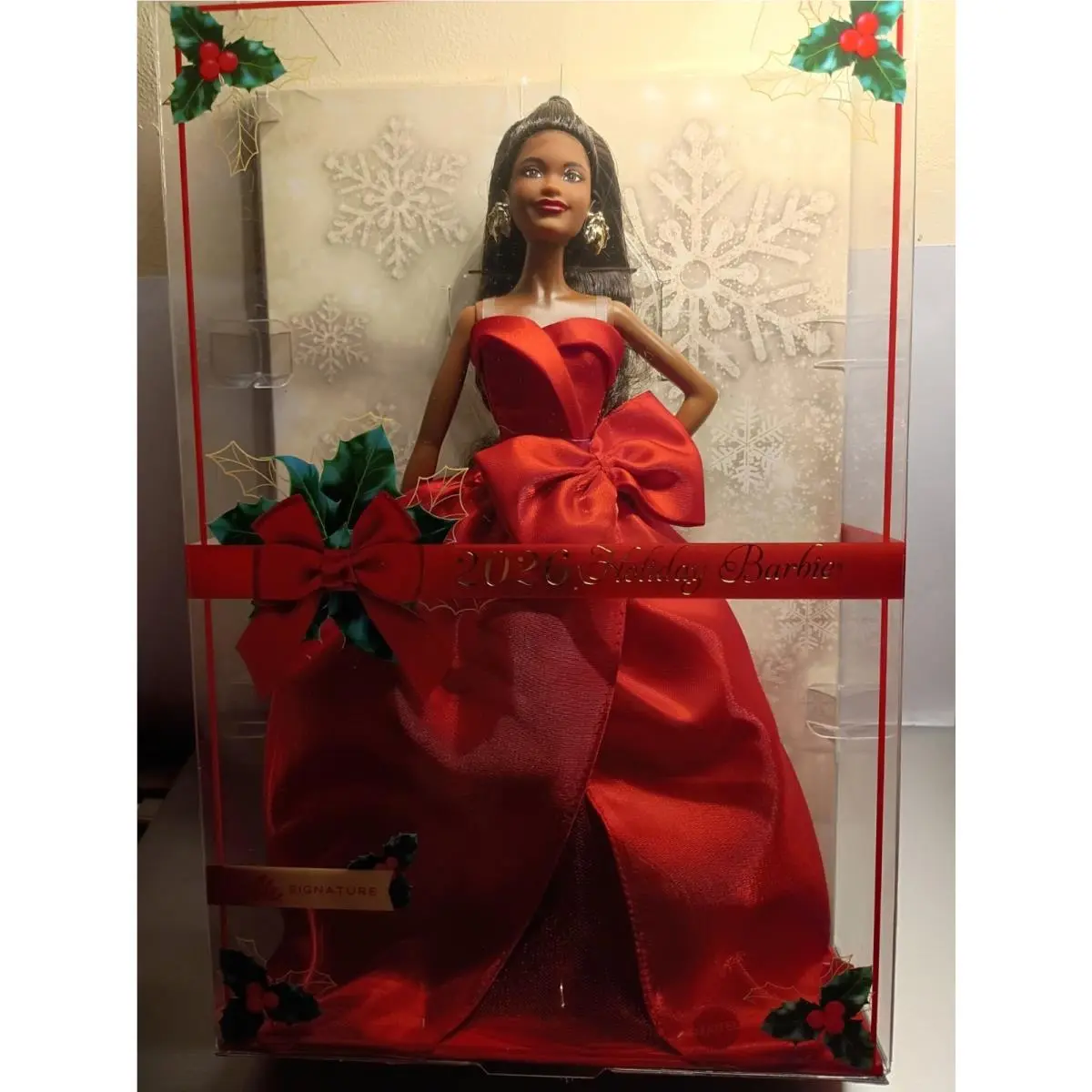 Barbie Signature 2026 Holiday Fashion Doll African American Doll Stand Included