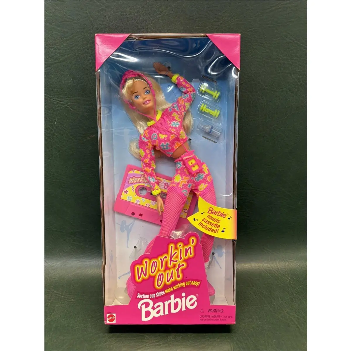 Vintage 1996 Mattel Workin` Out Barbie with Music Cassette Tape 17317