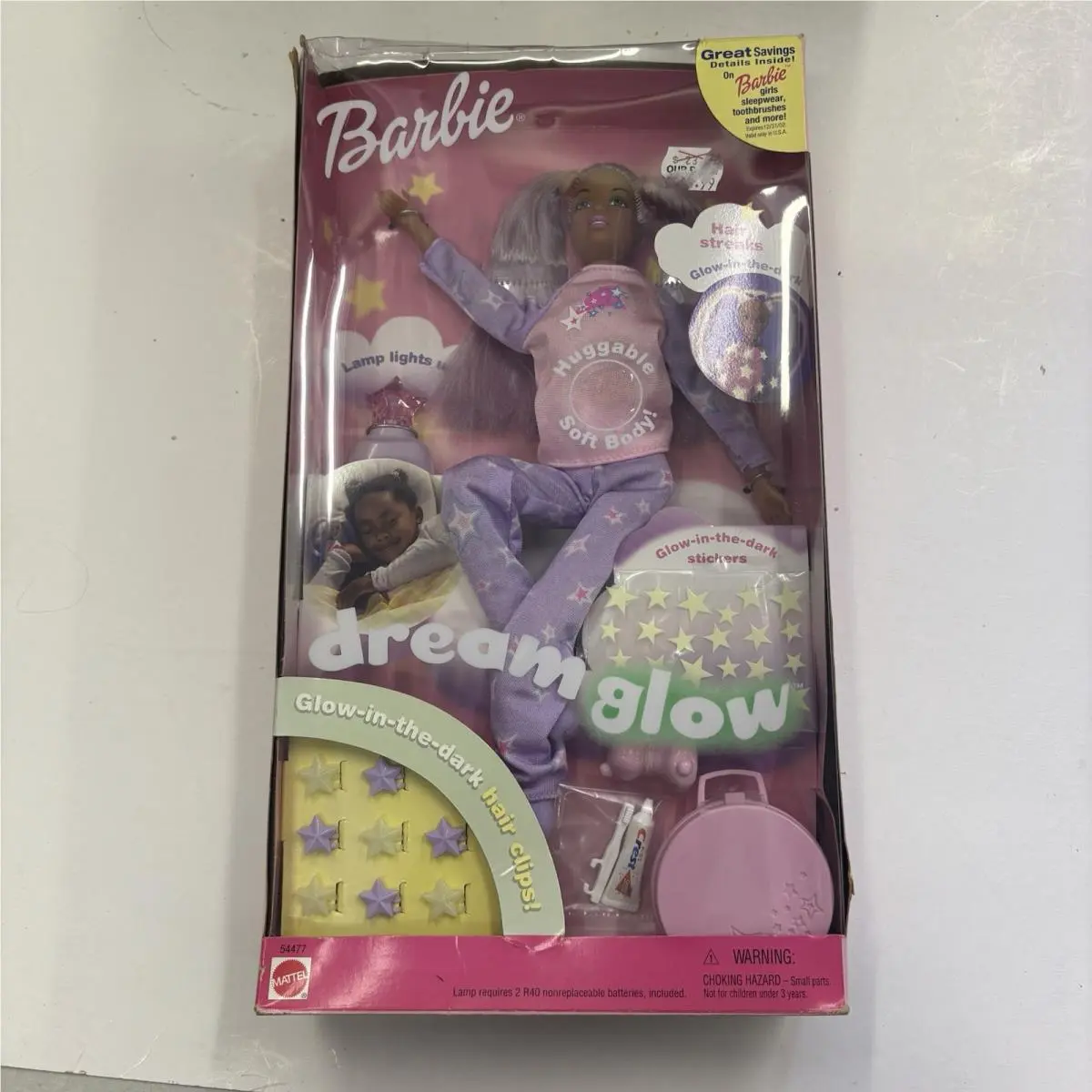 Barbie Dream Glow African American Doll with Huggable Soft Body Mattel 54477