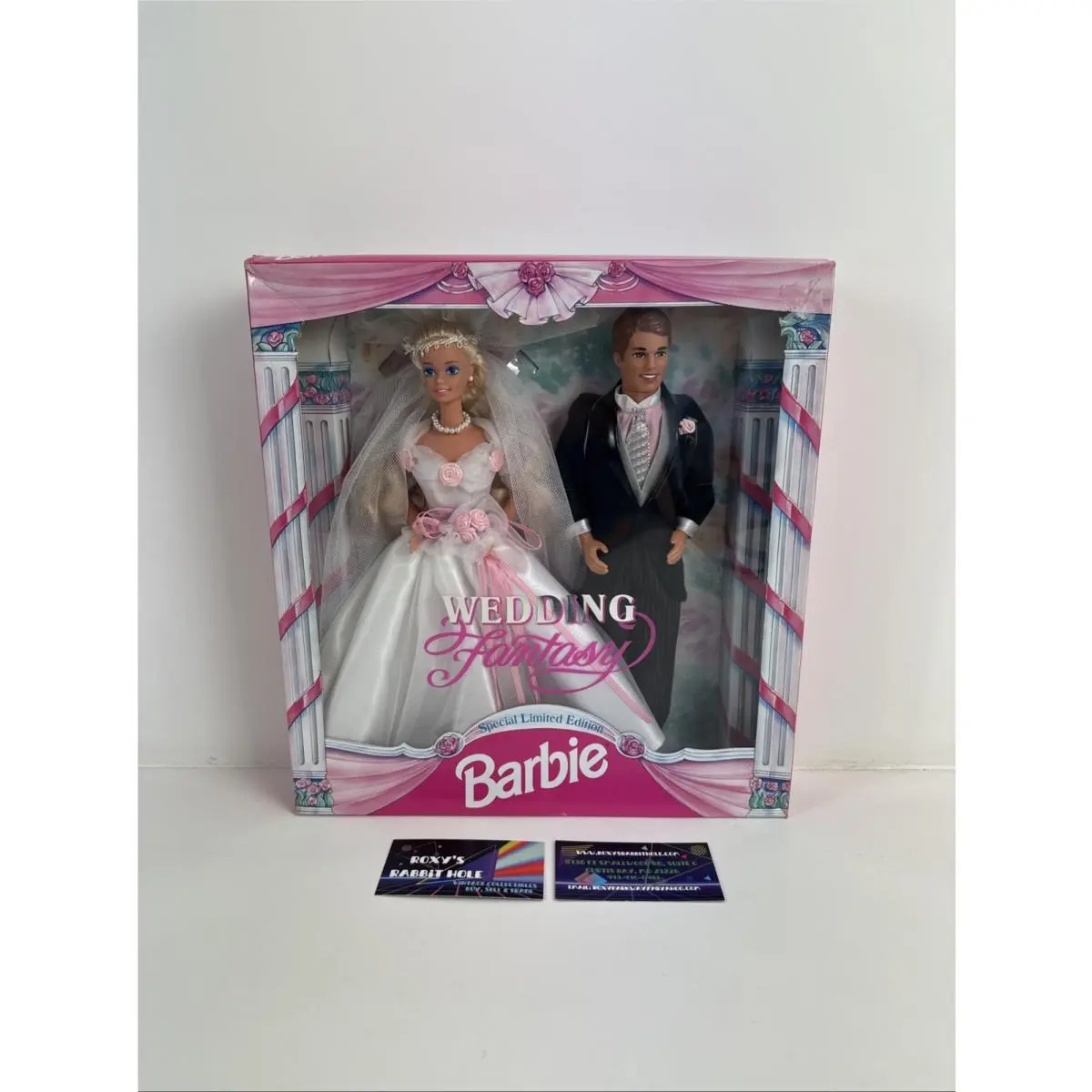 Vintage 1993 Barbie Wedding Fantasy Doll Set W/ken Limited Edition