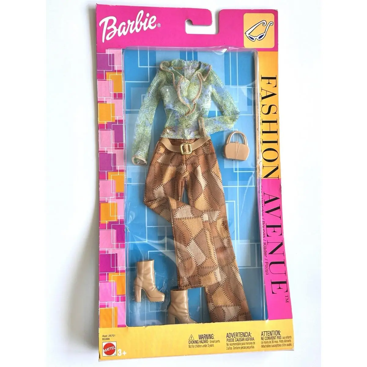 Barbie Fashion Avenue 2002 Patchwork Genz Fashions 25701 B3366 Rare