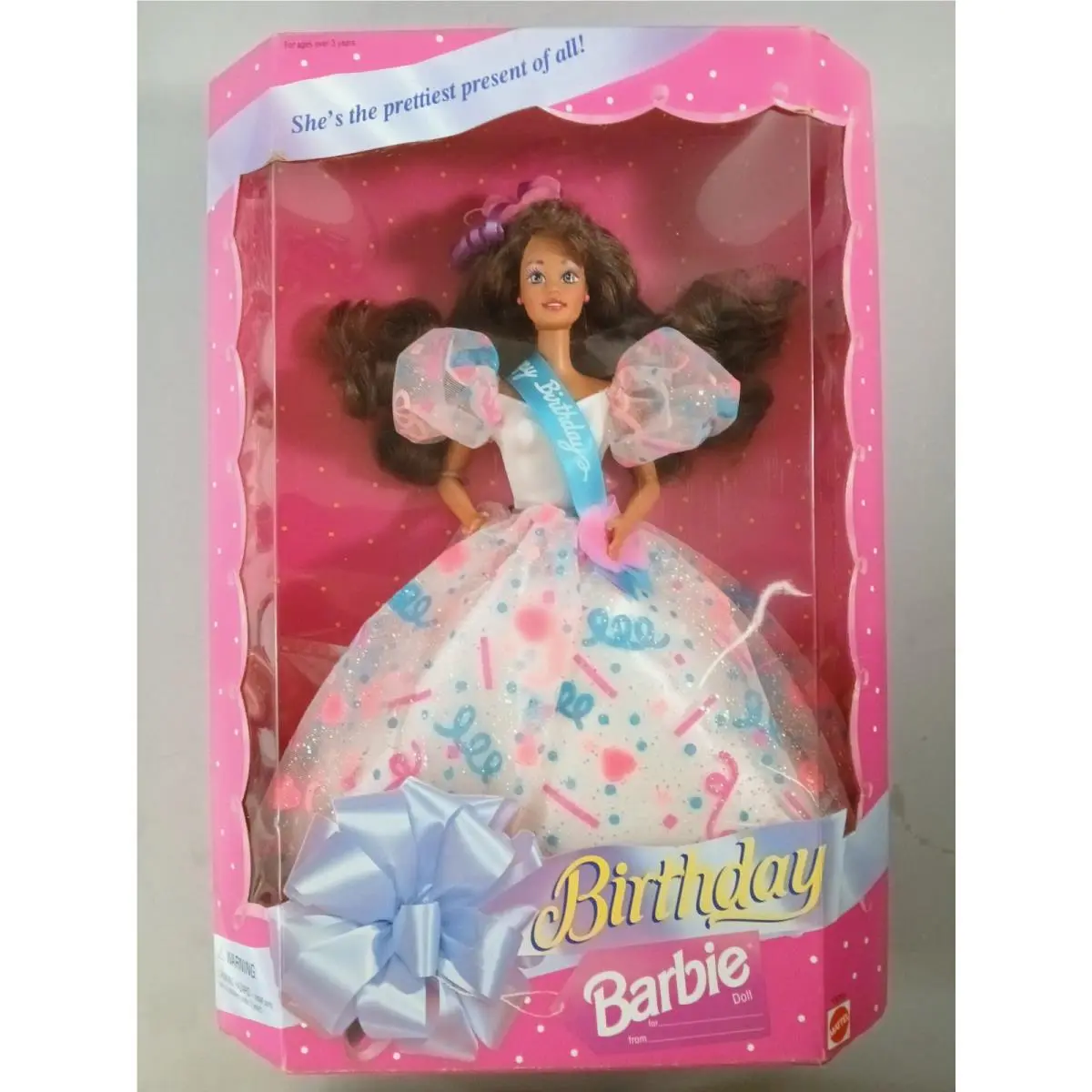 1994 Mattel Happy Birthday Barbie Teresa Brunette Doll