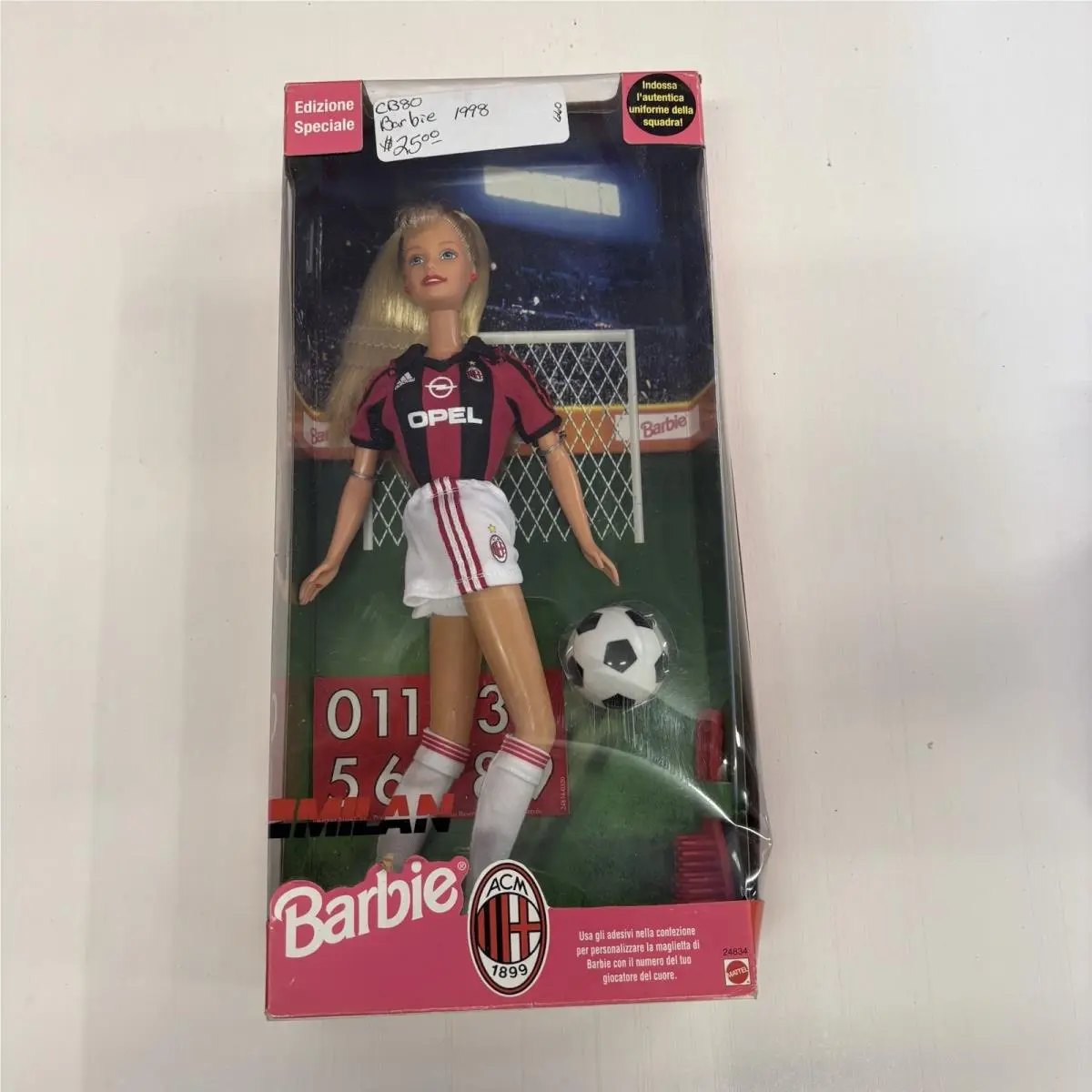 Nrfb Vintage Inter Soccer Barbie Foreign Issue Special Edition 24834