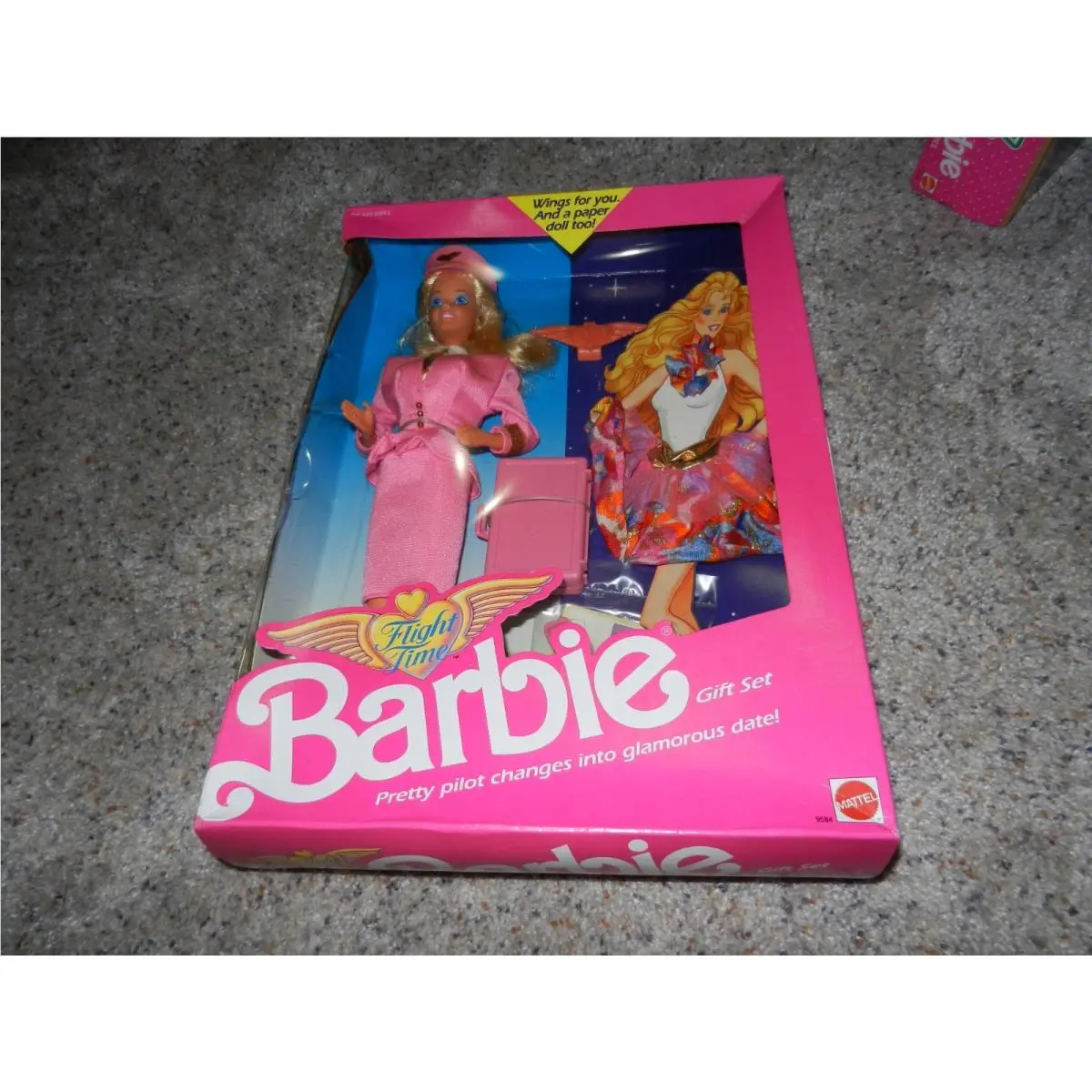 1989 Flight Time Barbie Gift Set Nrfb 9584 Pretty Pilot