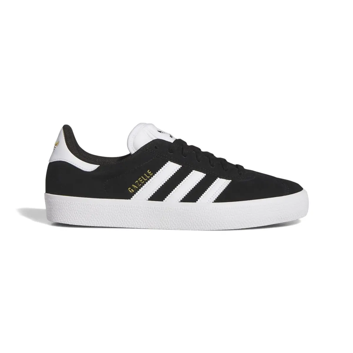 Adidas Men`s Gazelle Adv Skate Shoes KI3208 Core Black/ White/ Gold Size US 8