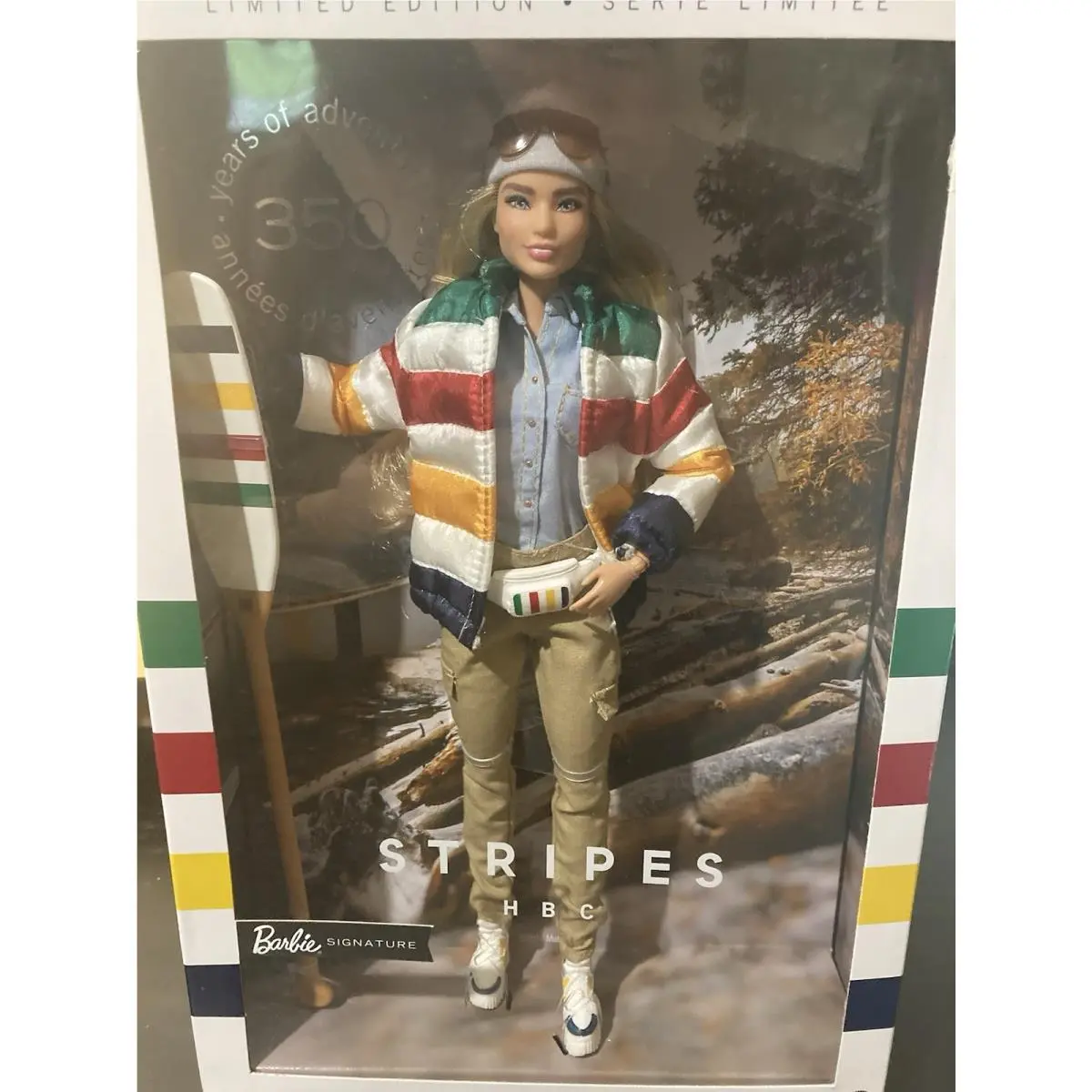 2020 Hudson`s Bay Hbc Stripes 350th Anniversary Barbie no More Than 20 000 Made