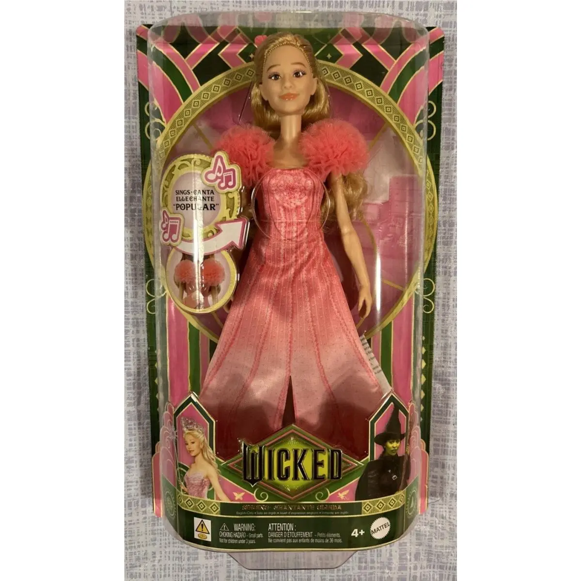 2024 Mattel Wicked Movie Singing Glinda Doll Recall Error Misprint Rare