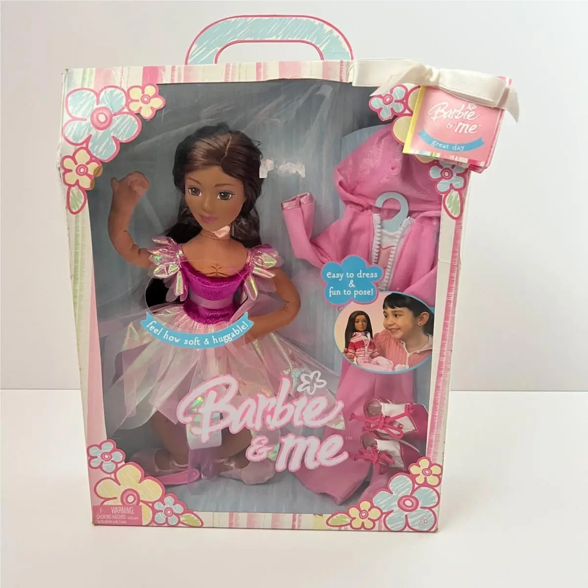 Vtg. Htf. 2004 Barbie Me Doll Brown Skin Tone -rare