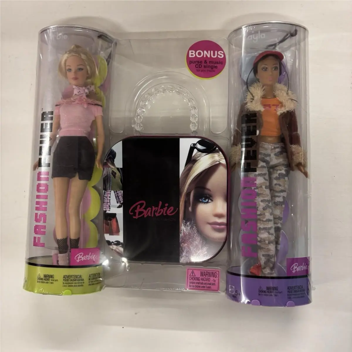 Barbie Teresa Fashion Fever 2 Dolls Purse CD H0660 H0667