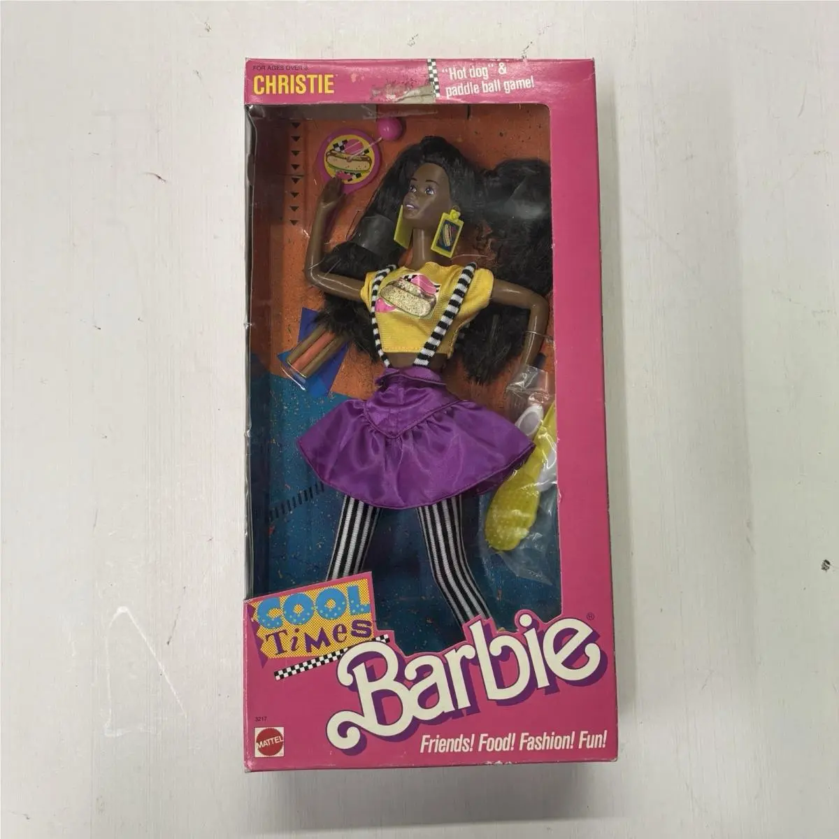 1989 Cool Times Christie African American Black Barbie Doll Mattel 3217