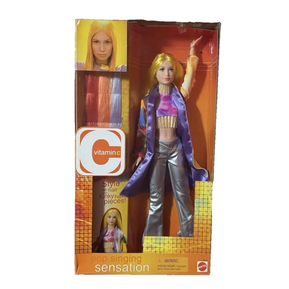 2000 Mattel Vitamin C Colleen Barbie Doll Eve`s Plum Band
