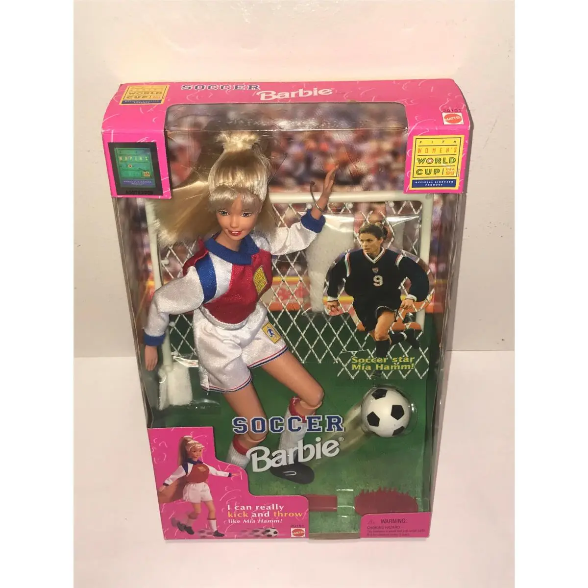 Vintage 1998 Sports World Cup Soccer Ball Blonde Barbie Mattel 20151