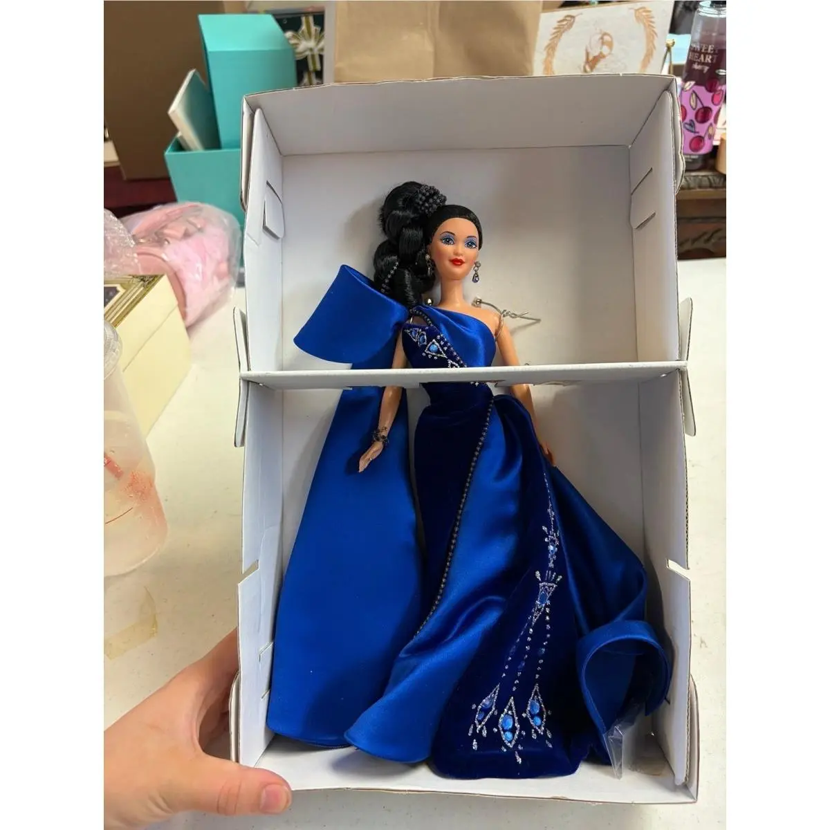 Vintage Mattel Sapphire Splendor Barbie 15523 Mackie Jewel Essence Collection