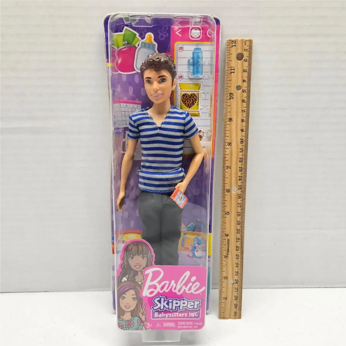 Barbie Skipper Babysitters Inc Teen Boy Doll Striped Shirt - FNP43 - 2017