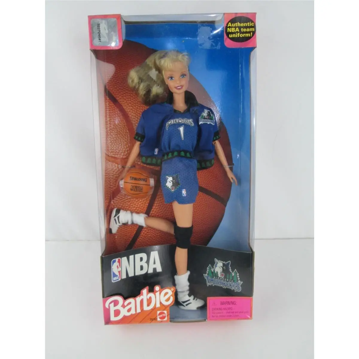 Vintage Barbie Nba Minnesota Timberwolves Basketball 1998 Mattel 20702 Doll