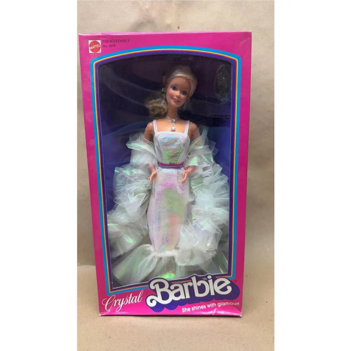 Vtg 1983 Mattel Crystal Barbie Doll No 4598 Nrfb