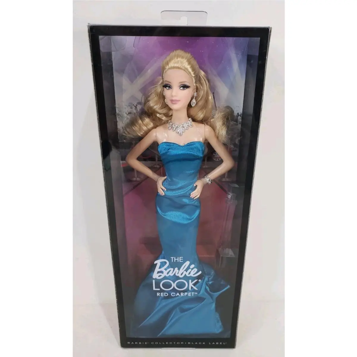 The Barbie Look Red Carpet Model Muse Blonde Doll 2013 Turquoise Dress Mattel