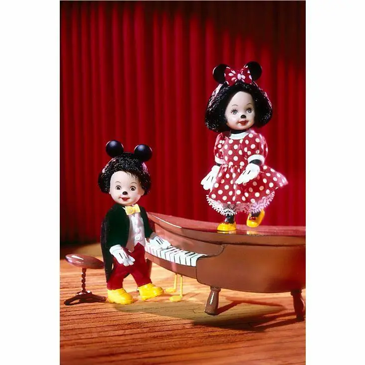 Disney Mickey Minnie Barbie Mattel Gift Set Steamboat Willie Kelly Tommy