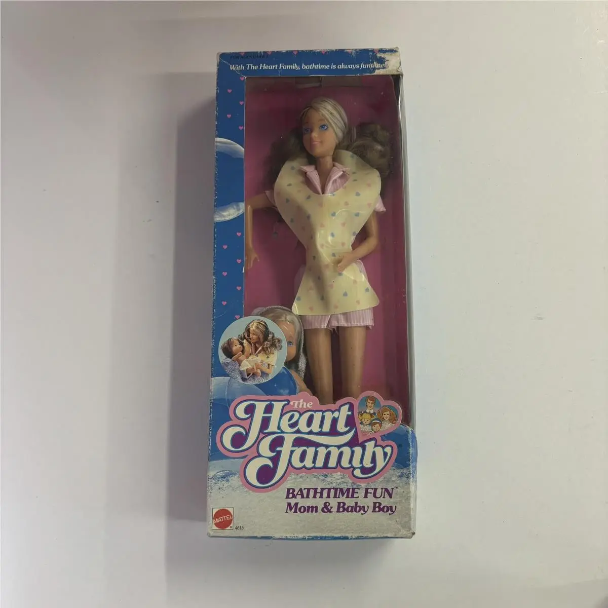 The Heart Family Bathtime Fun Mom Baby Boy Doll Set Mattel 4615 Bath Time